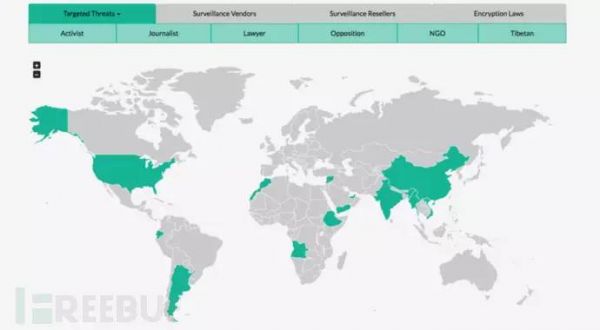 一張圖告訴你全球政府黑客的地理位置