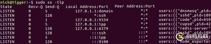 ss命令怎么在linux中使用