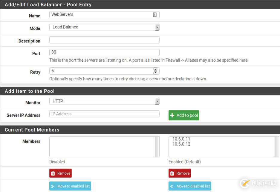 pfSense book中Web服務(wù)器負載平衡配置的示例分析