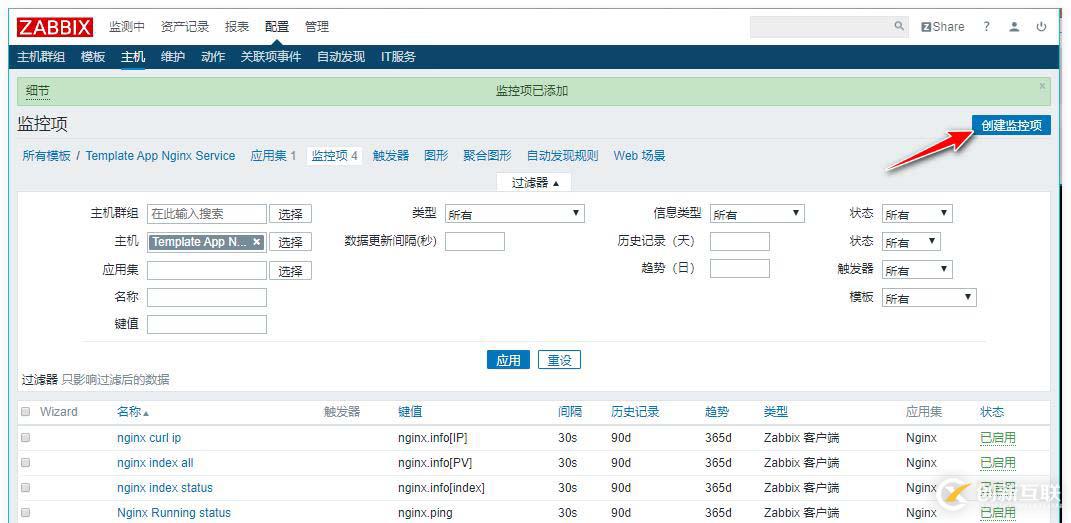 zabbix監(jiān)控redis、tomcat、Nginx