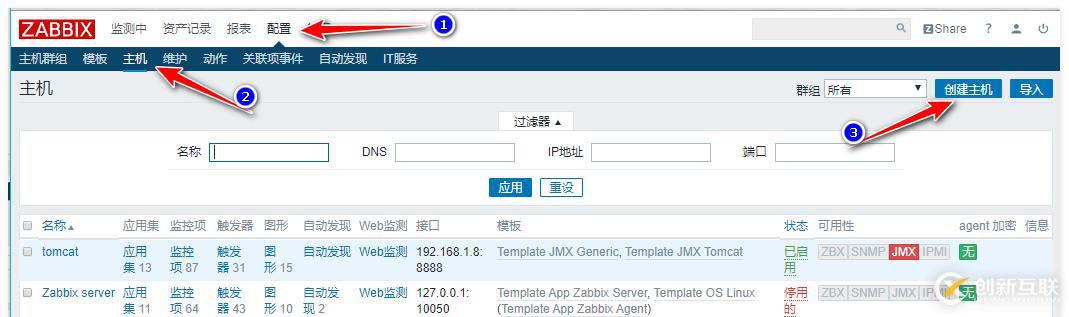 zabbix監(jiān)控redis、tomcat、Nginx