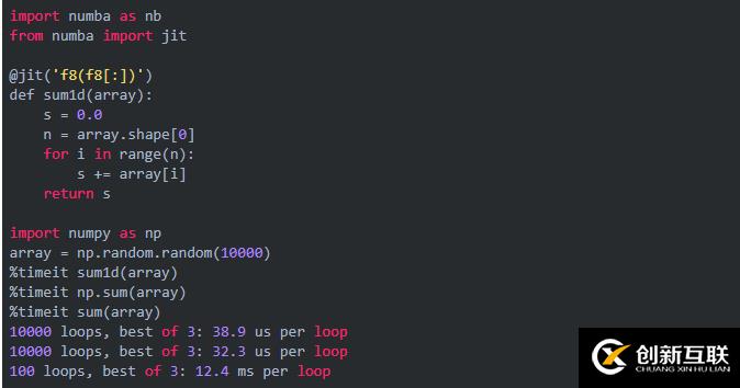 一行代碼讓 Python 的運(yùn)行速度提高100倍