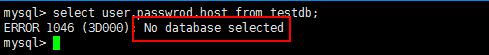 數(shù)據(jù)庫中出現(xiàn)no database selected是什么意思？