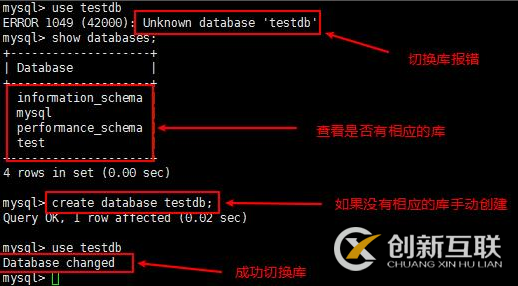 數(shù)據(jù)庫中出現(xiàn)no database selected是什么意思？