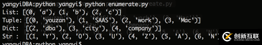 Python中內(nèi)置函數(shù)enumerate的駕駛員及運行過程