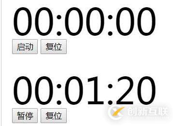 js實(shí)現(xiàn)簡單的秒表效果的代碼分享