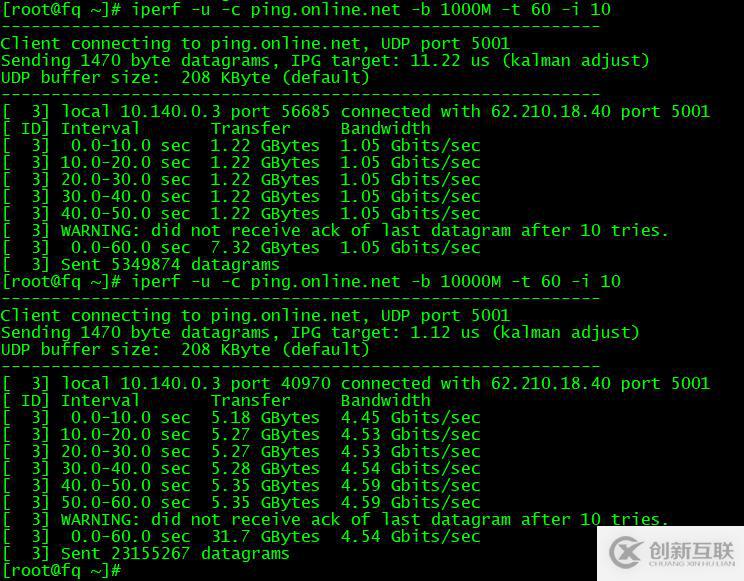 iPerf 測(cè)速軟件的參數(shù)介紹和使用