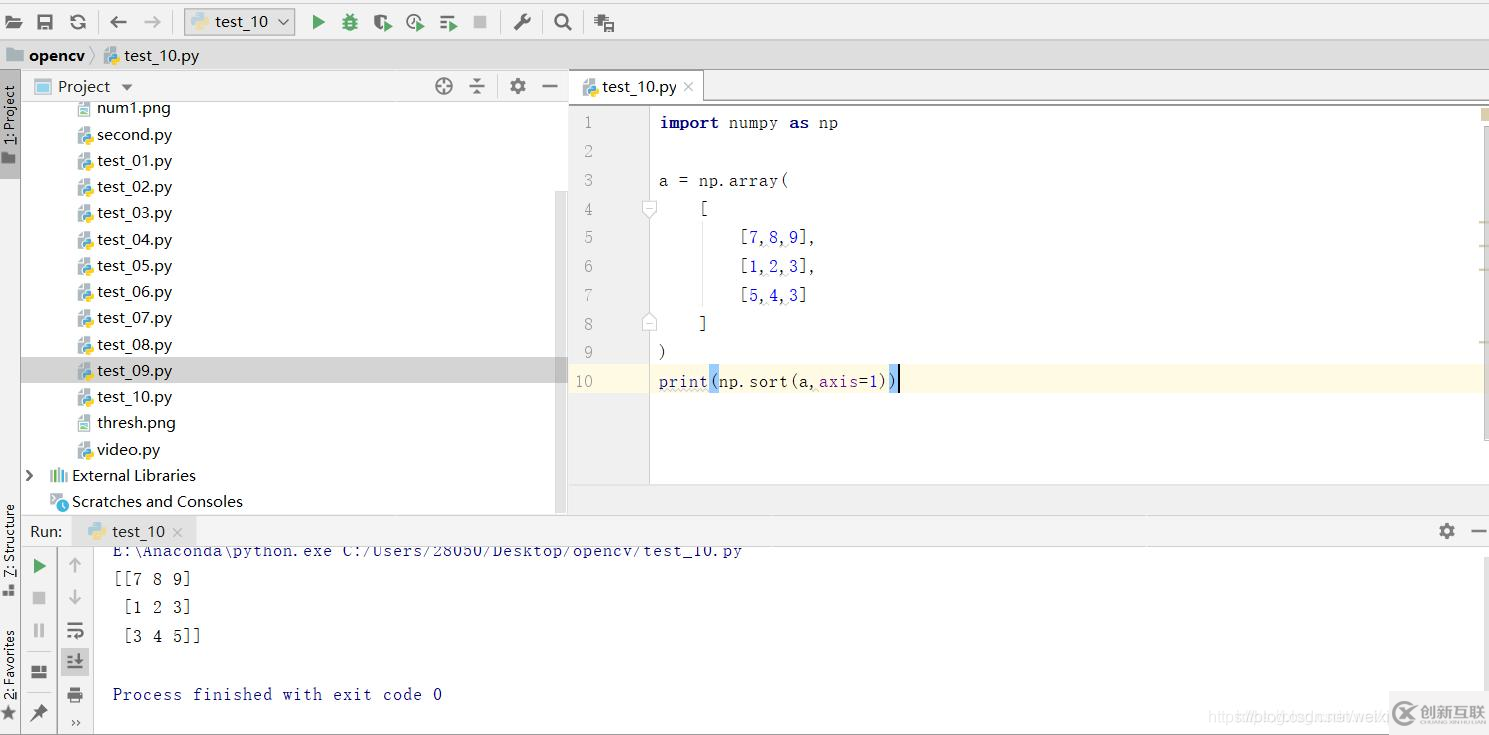 np.sort()函數(shù)的作用是什么