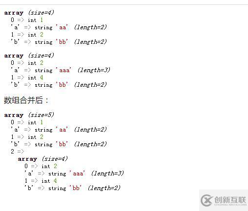 php數(shù)組怎么合并保留全部元素