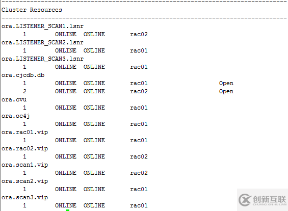 Oracle RAC實(shí)施方案詳細(xì)說明-安裝后的檢查06