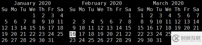 Linux cal命令的使用