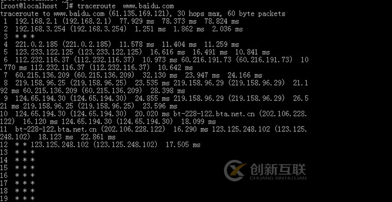 Linux常用網(wǎng)絡(luò)工具如何使用路由掃描工具traceroute