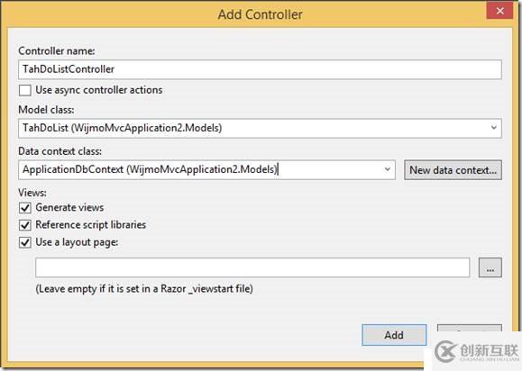 ASP.NET MVC 5– 使用Wijmo MVC 5模板1分鐘創(chuàng)建應(yīng)用