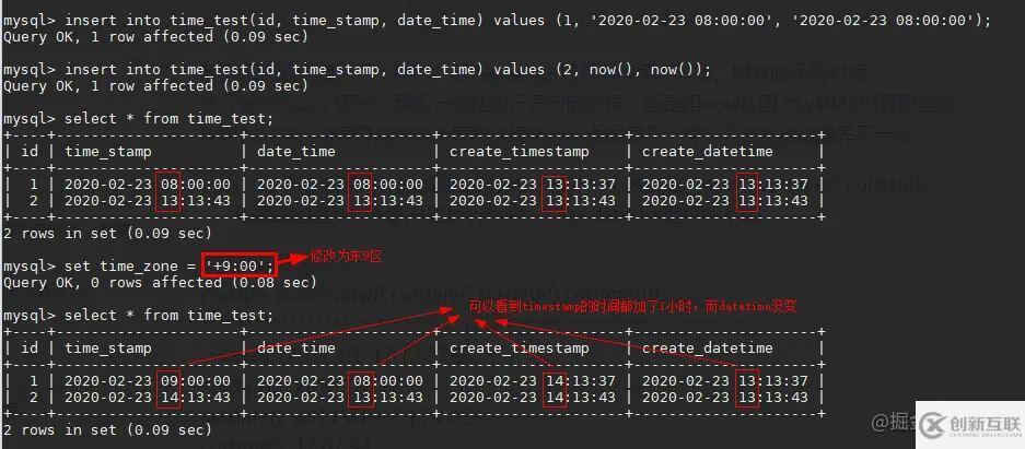 mysql的timestamp存在的時(shí)區(qū)問(wèn)題怎么解決