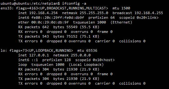 Ubuntu 18.04 Server 設(shè)置靜態(tài)IP 的方法