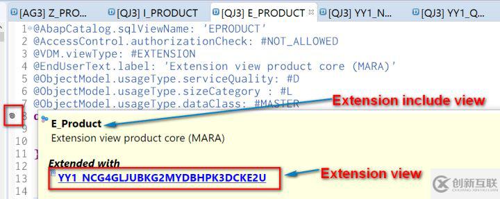 SAP S/4HANA里extension include view和extension view的區(qū)別是什么