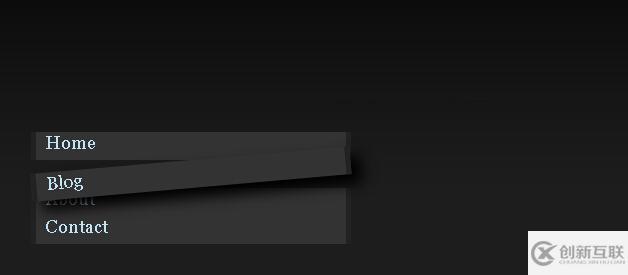 怎么用CSS3實現(xiàn)的黑色個性導航菜單