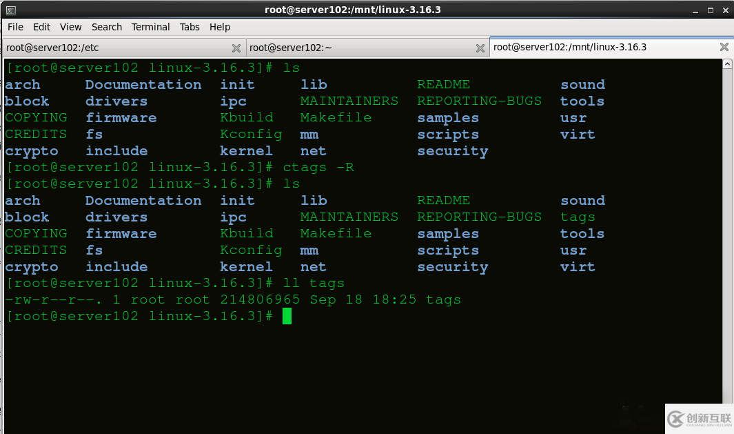 Linux系統(tǒng)下如何使用ctags查找源碼