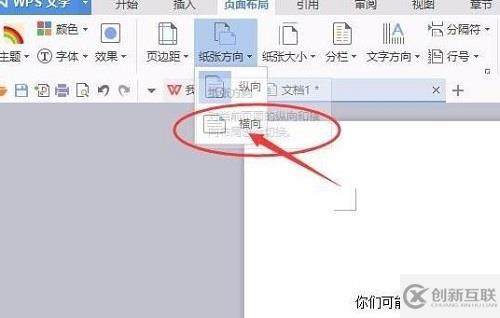 wps頁面如何設(shè)置橫向縱向