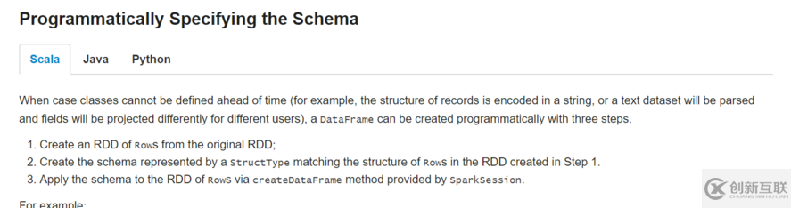 Spark SQL中的RDD與DataFrame轉(zhuǎn)換實例用法