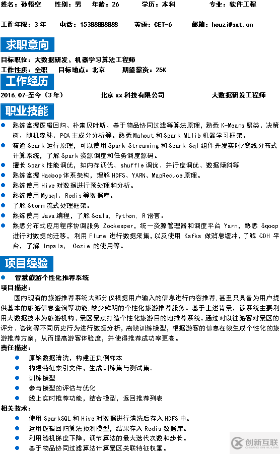 【Java面試】Java面試簡(jiǎn)歷—輕松月薪過w（附贈(zèng)最全簡(jiǎn)歷模板）