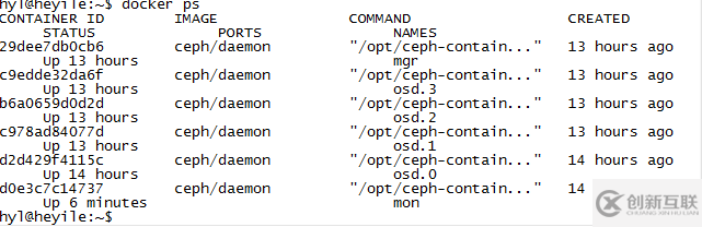 Docker中怎么部署ceph存儲(chǔ)集群