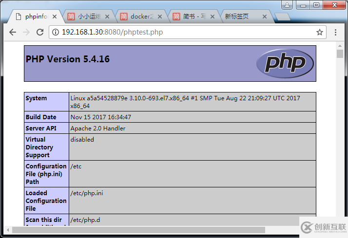 Docker容器里部署Apache+PHP+MariaDB+phpMyAdmin的步驟