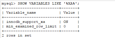 mysql跨庫事務XA操作示例