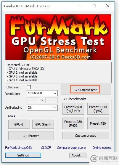 furmark軟件如何使用