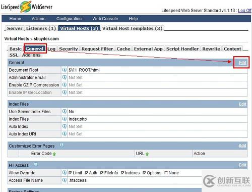 LiteSpeed如何添加虛擬主機(jī)+支持htaccess