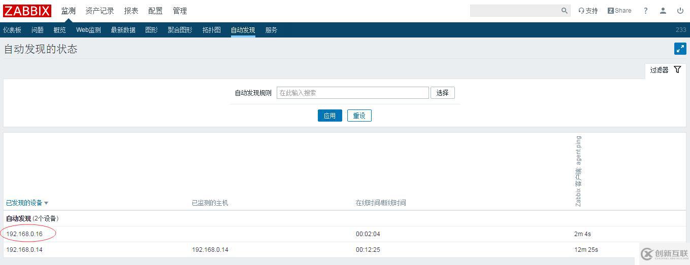 zabbix 自動(dòng)發(fā)現(xiàn)規(guī)則自動(dòng)監(jiān)控