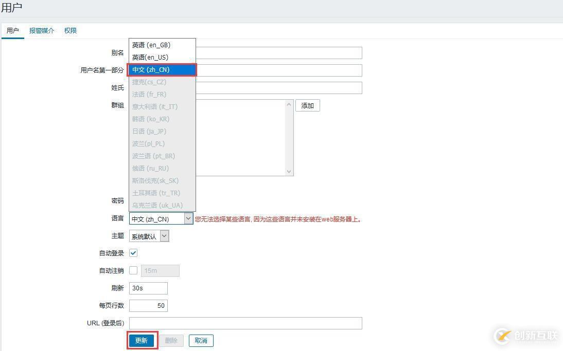 Zabbix漢化