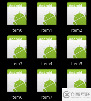 Android編程簡單實現(xiàn)九宮格示例