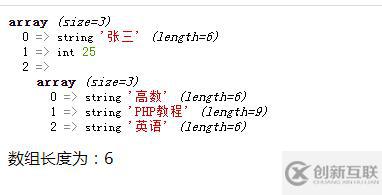 php如何統(tǒng)計數(shù)組中一共多少個元素