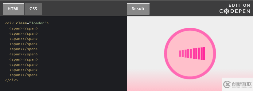 如何使用純CSS創(chuàng)作一個脈動 loader效果的源碼