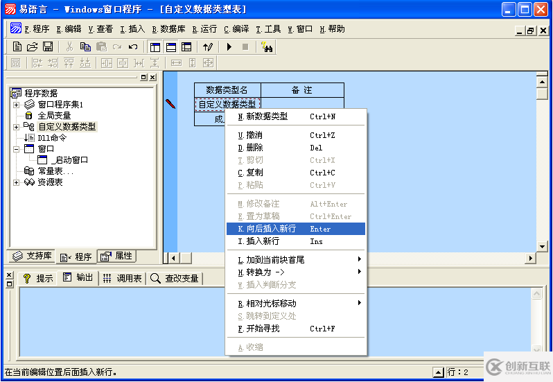 易語言中自定義數(shù)據(jù)類型的示例分析