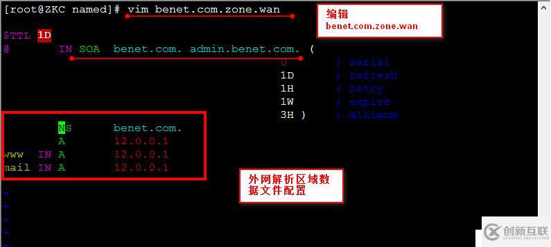 linux redhat6.5 中  DNS分離解析配置