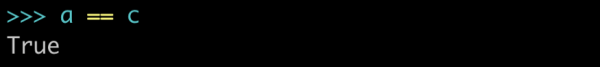 如何理解Python中的'=='與'is'操作符