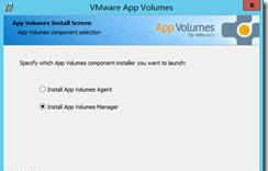 VMware App Volumes Manager安裝