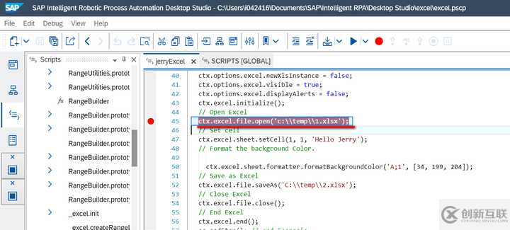 怎么使用SAP Intelligent Robotic Process Automation自動操作Excel