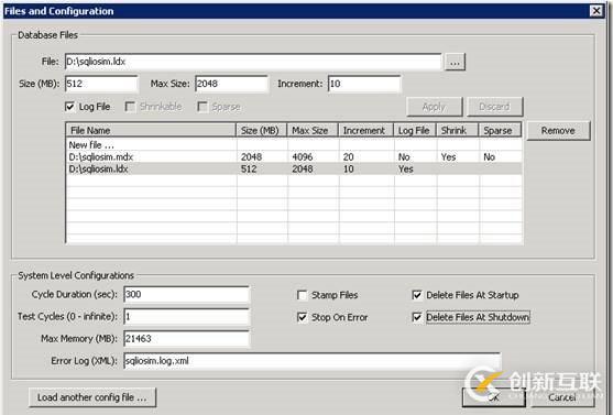 SQLIOSim 模擬SQLServer的行為來測試IO性能