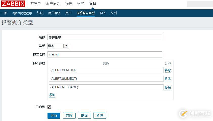 zabbix3.2.1郵件報(bào)警