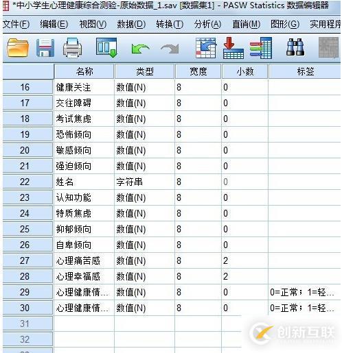 spss變量有什么命名規(guī)則