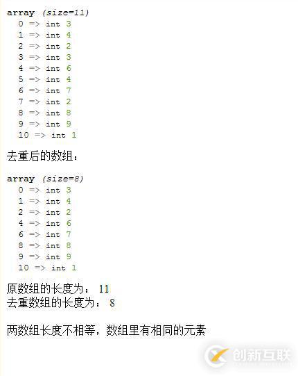 php數(shù)組內(nèi)元素不重復(fù)如何判斷