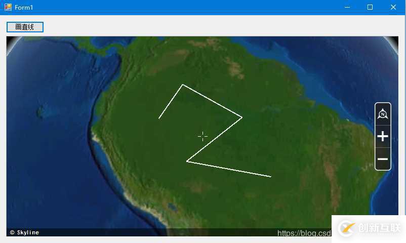 C# Winfrom實現(xiàn)Skyline畫直線功能的示例代碼