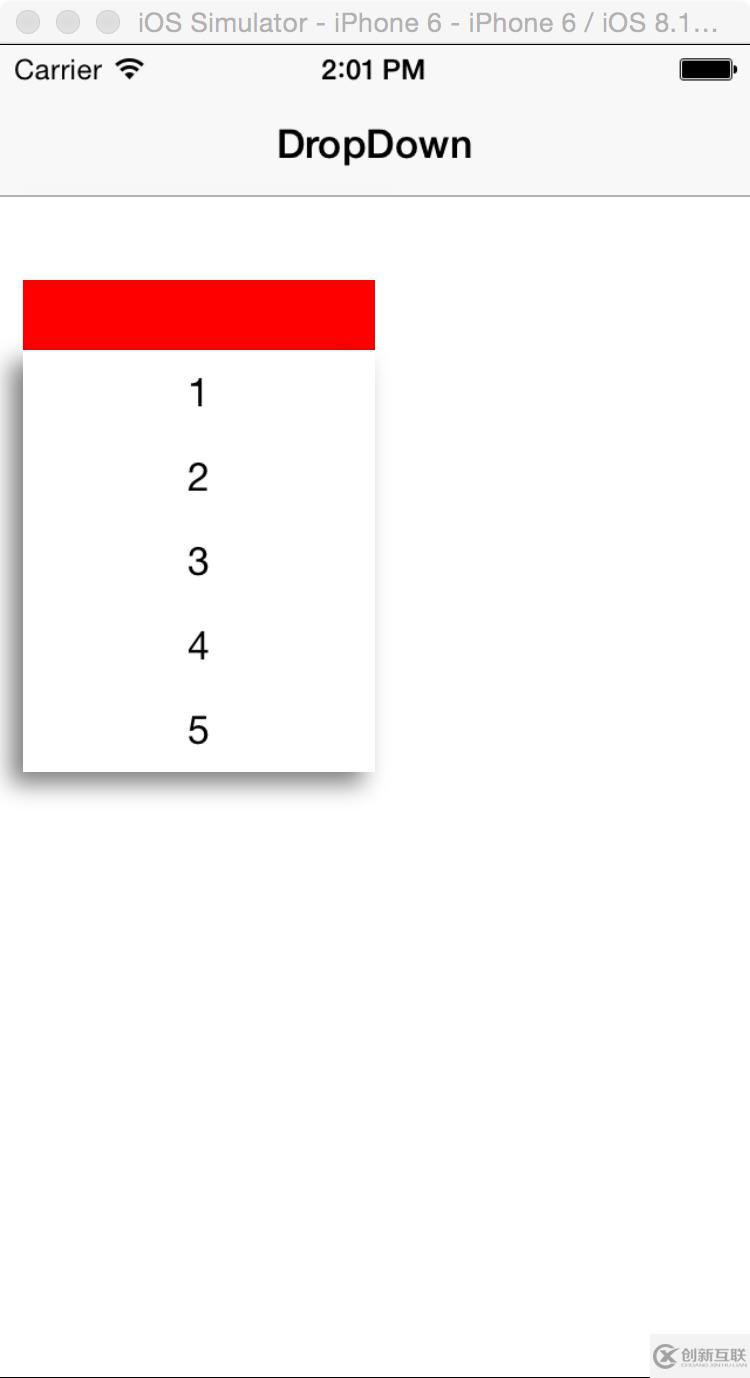 iOS如何實(shí)現(xiàn)DropDown下拉按鈕效果