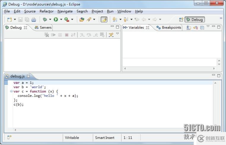 （四）、node.js對于程序的調(diào)試