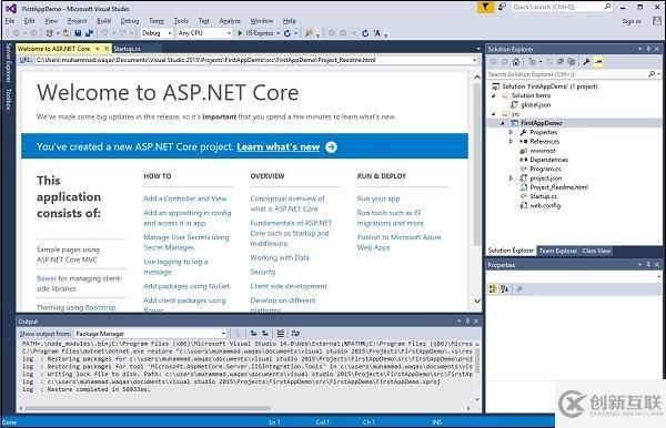 asp.net core如何新建項(xiàng)目