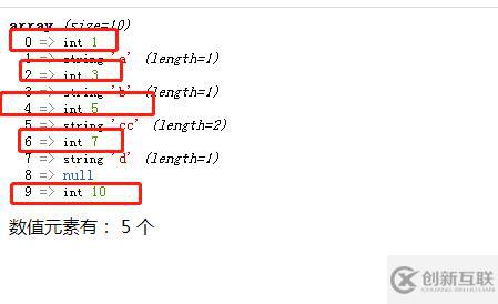 php如何檢查一個(gè)數(shù)組有幾個(gè)數(shù)值