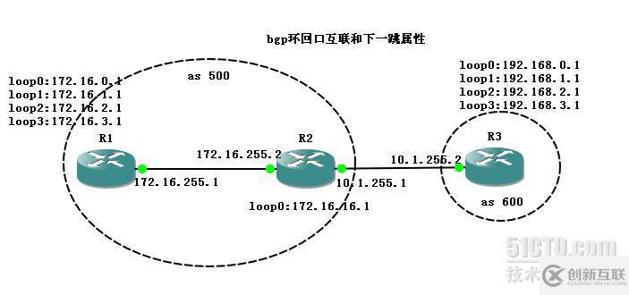 BGP環(huán)回口互聯(lián)的示例分析